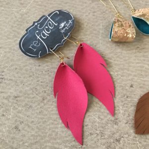 Leather Earrings SVG